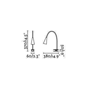 Lámpara de mesa esquema LENA