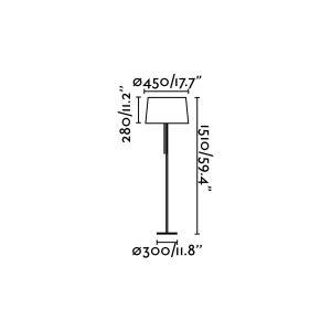 Lámpara de pie esquema VOLTA