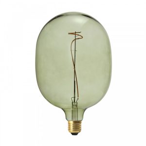 Bombilla led decorativa verde oliva2 rubis GLOBO